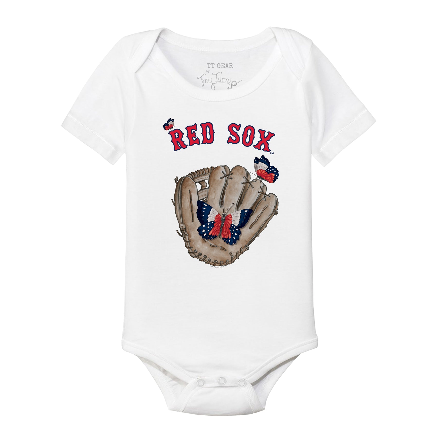 Boston Red Sox Butterfly Glove Short Sleeve Snapper