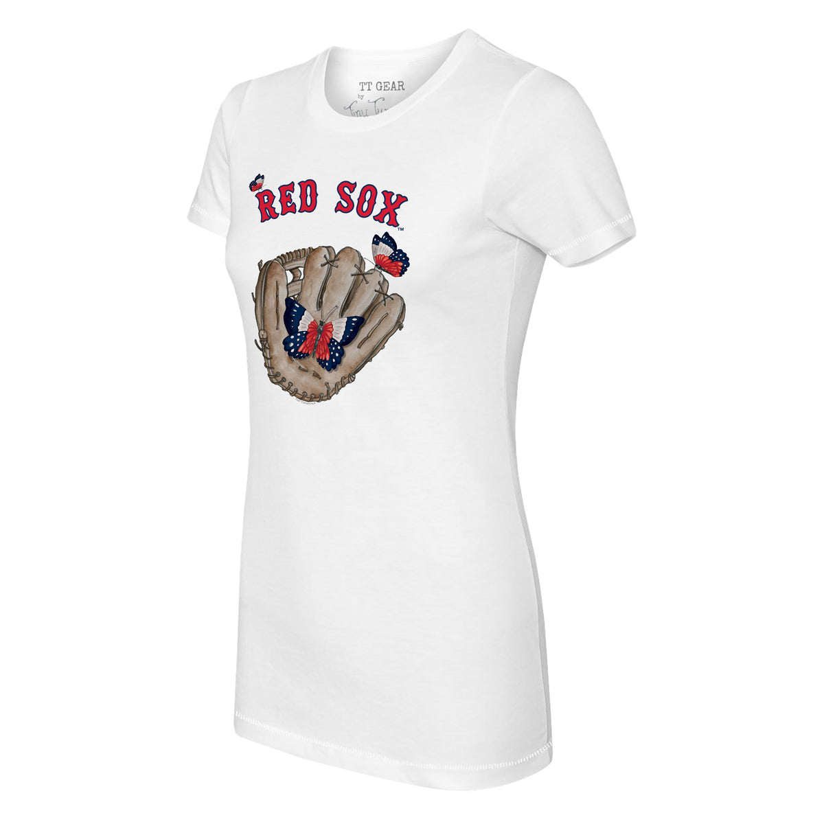 Boston Red Sox Butterfly Glove Tee Shirt