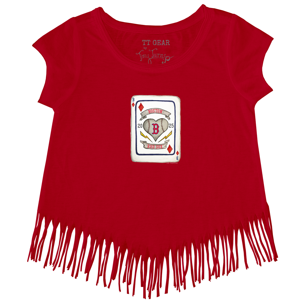 Boston Red Sox Card Fringe Tee