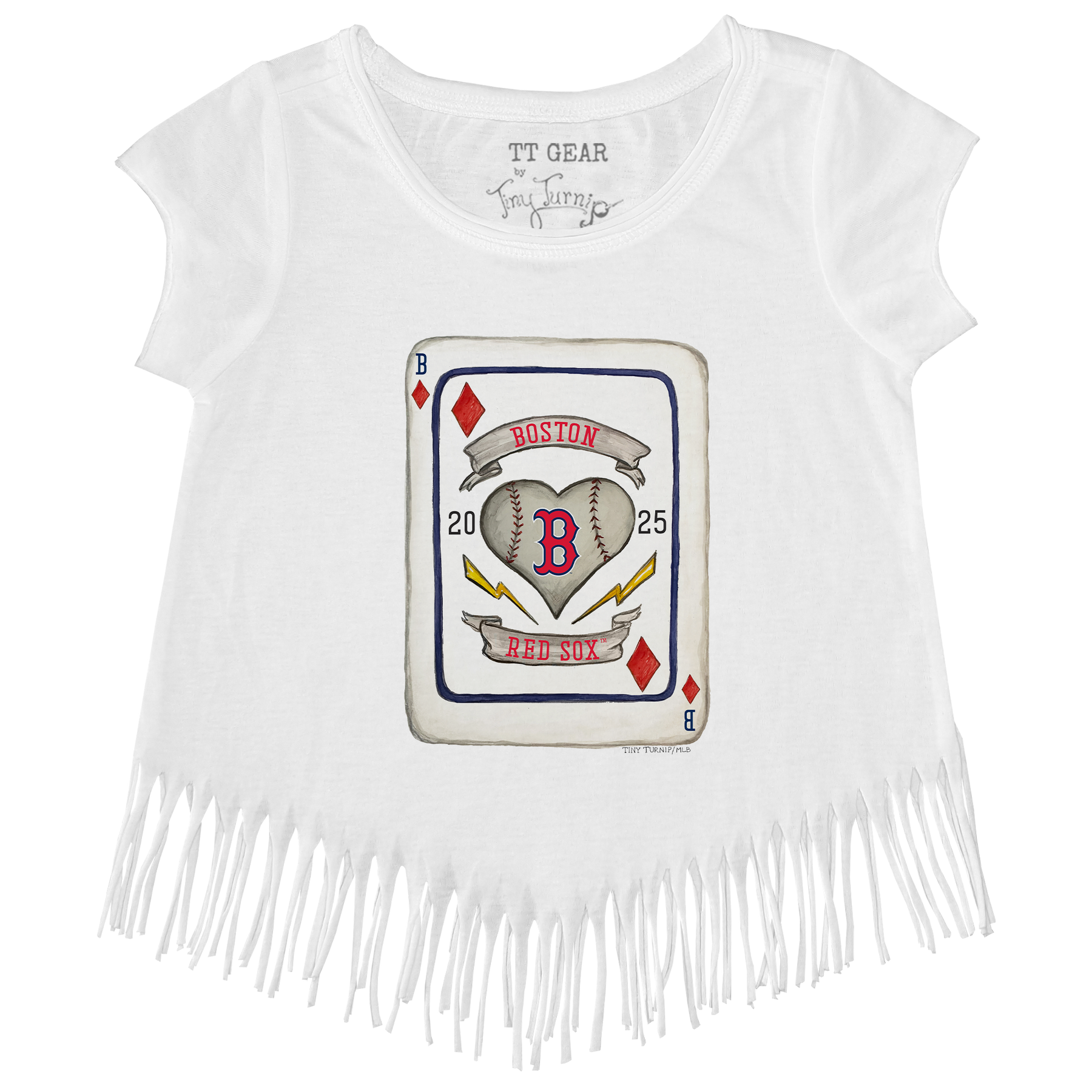 Boston Red Sox Card Fringe Tee