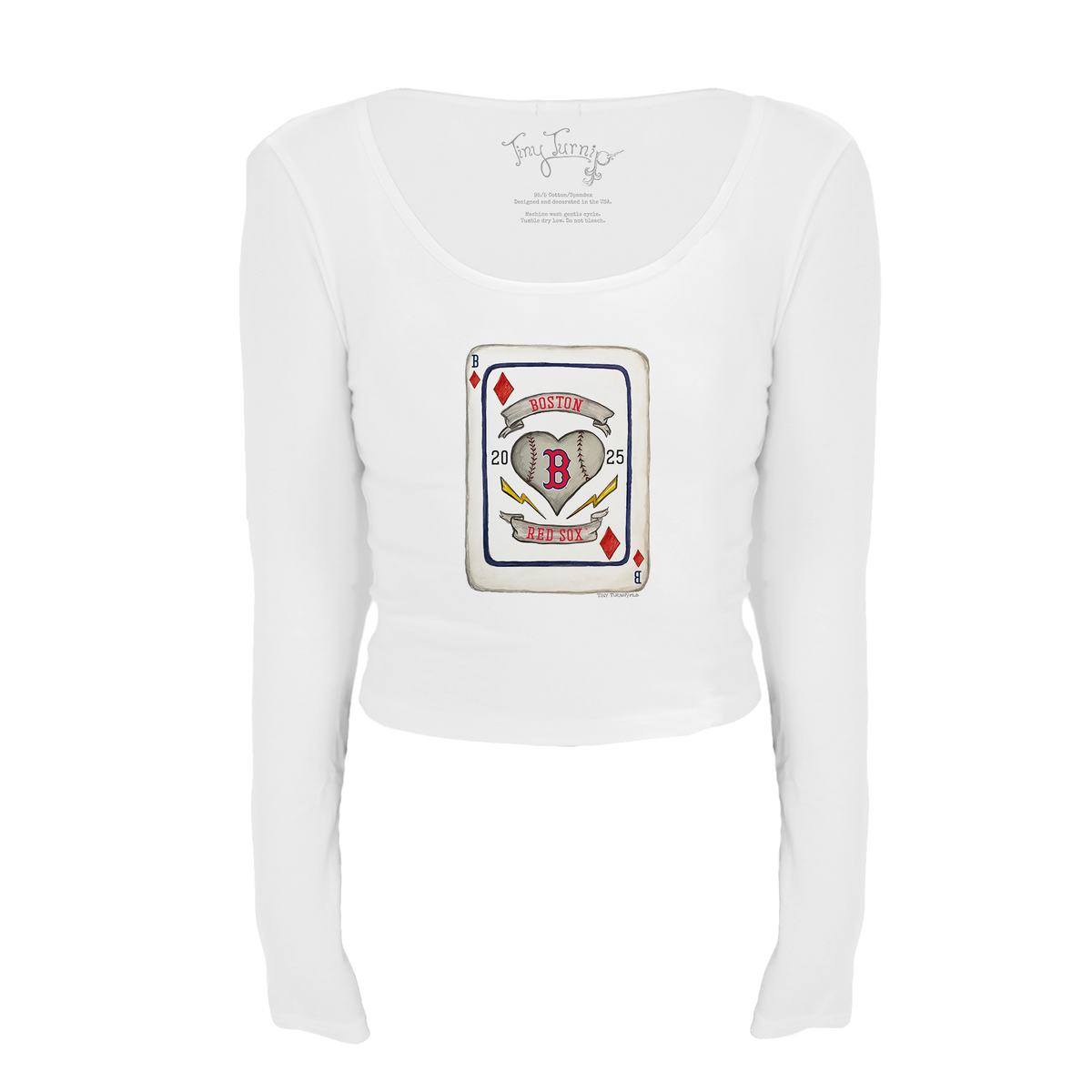 Boston Red Sox Card Women's Long Sleeve Lucy