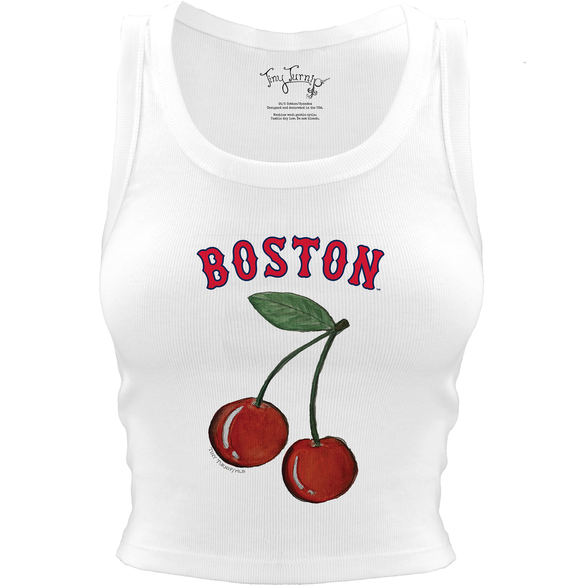 Boston Red Sox Cherry Crop Tank | Tiny Turnip