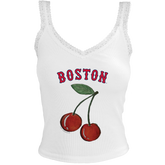 Boston Red Sox Cherry Lace Tank