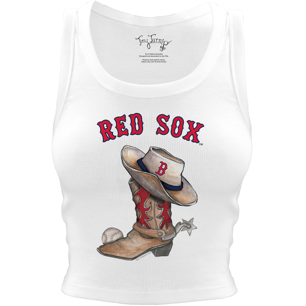 Boston Red Sox Cowboy Boot Crop Tank