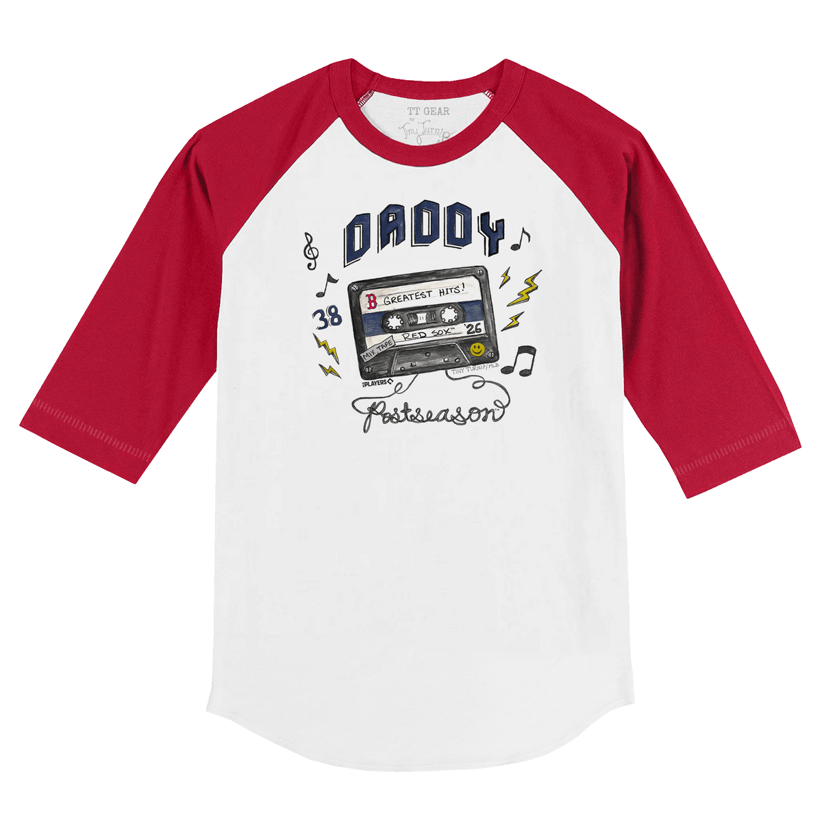 VIP Boston Red Sox Postseason '26 Kid's 3/4 Sleeve Raglan - Tiny Turnip