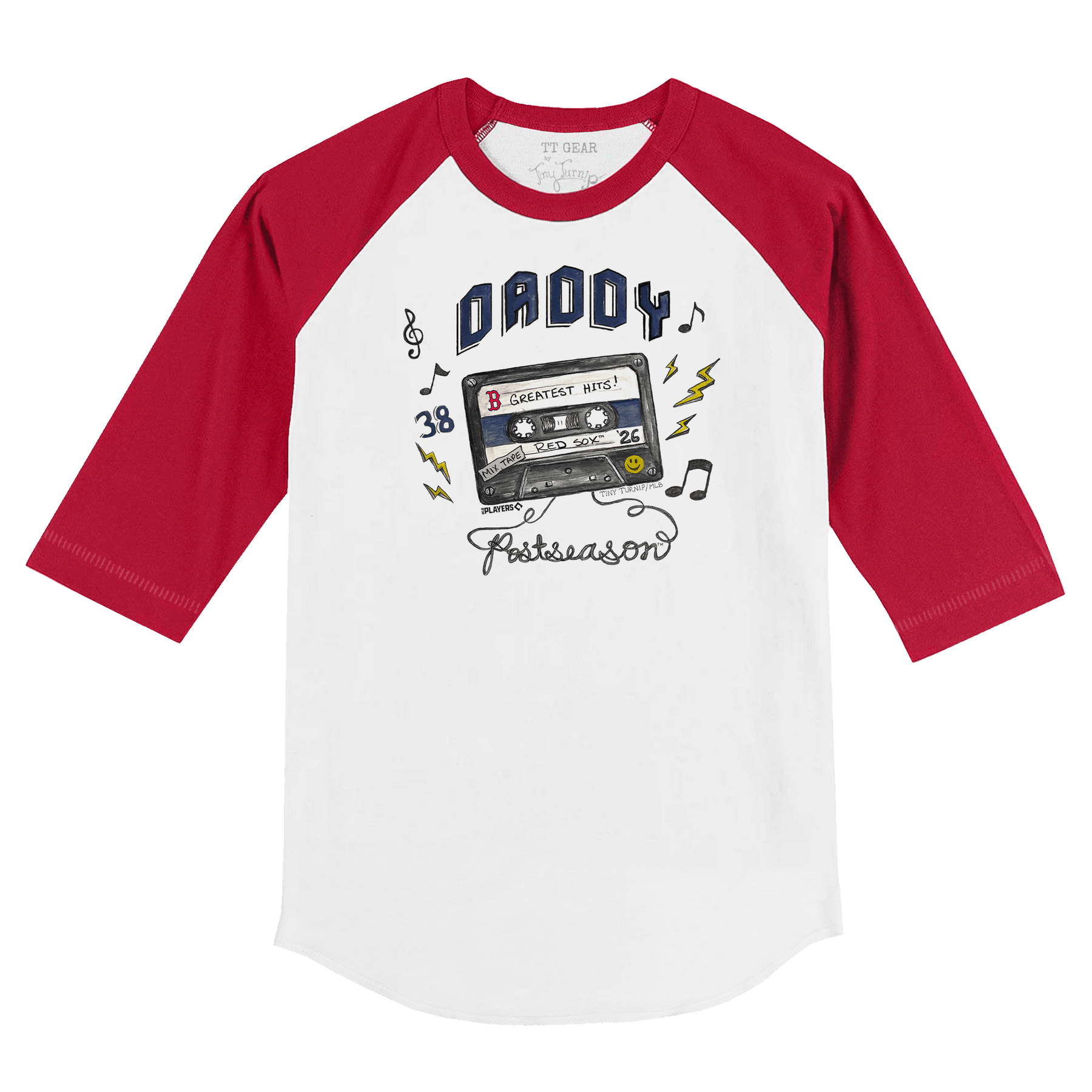 VIP Boston Red Sox Postseason '26 Kid's 3/4 Sleeve Raglan - Tiny Turnip