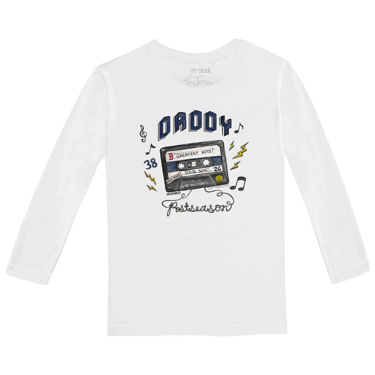 VIP Boston Red Sox Postseason '26 Kid's Long-Sleeve Tee Shirt - Tiny Turnip
