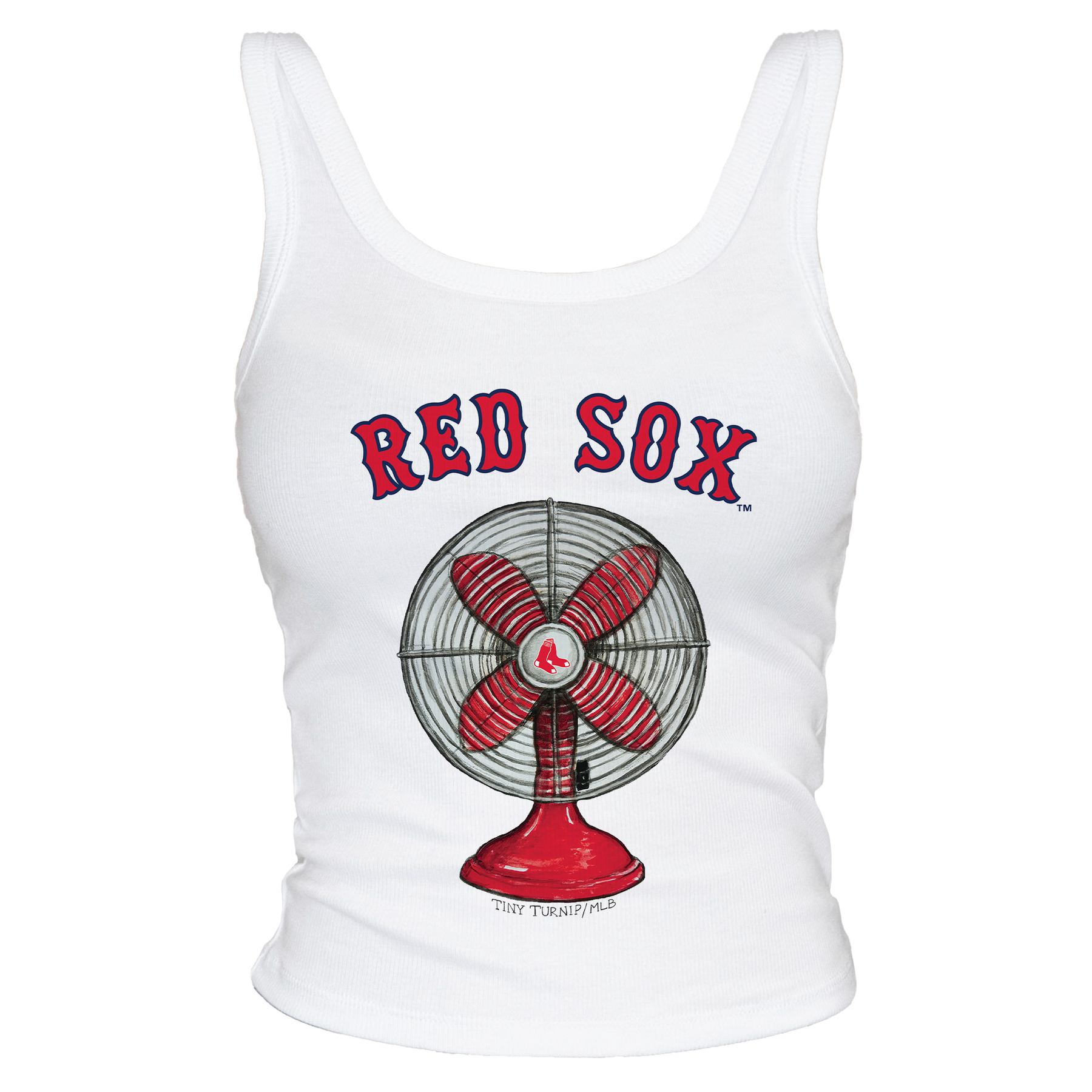 Boston Red Sox Fan Crop Tank - Tiny Turnip