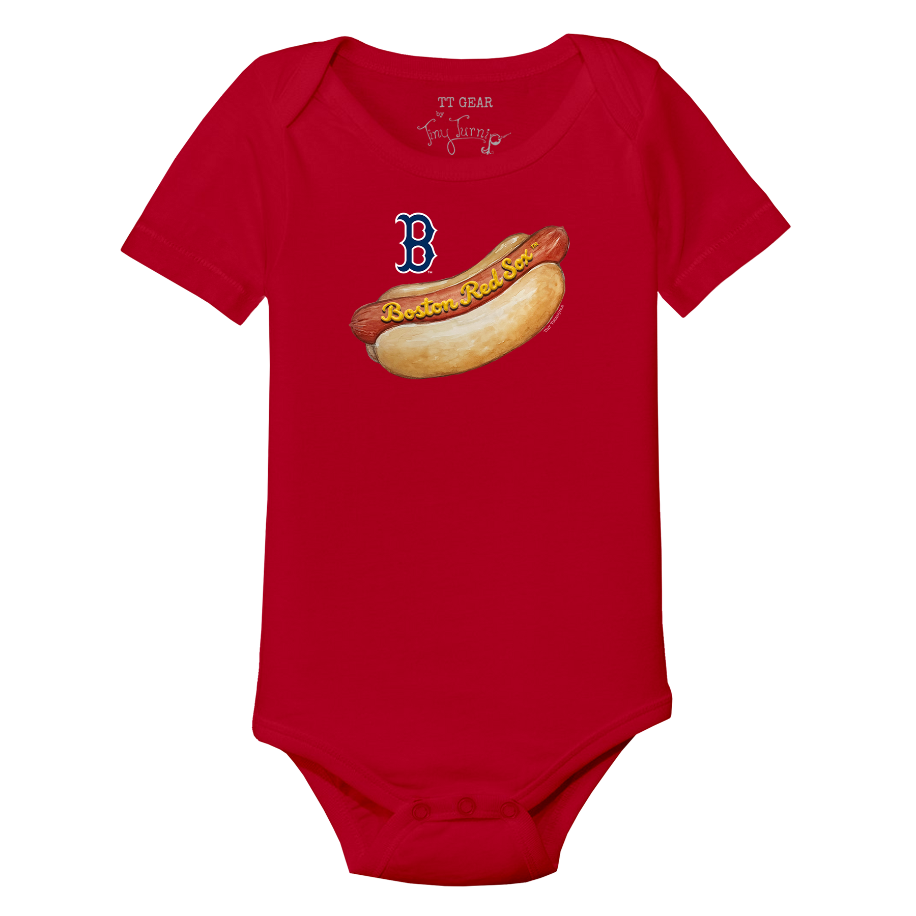 Boston Red Sox Hot Dog Short Sleeve Snapper