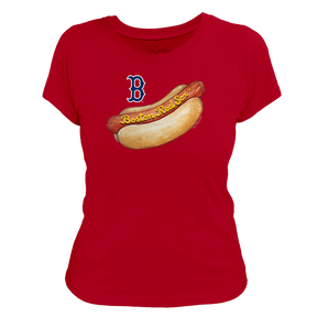 Boston Red Sox Hot Dog Women's Tee Shirt