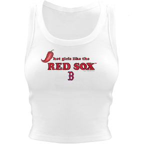 Boston Red Sox Hot Girls Crop Tank
