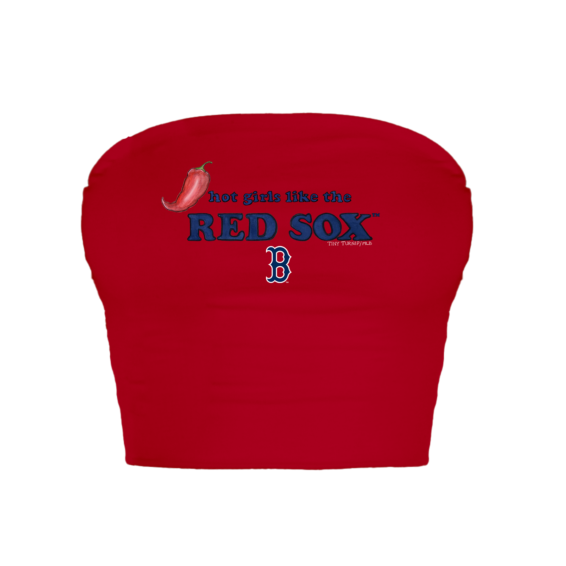 Boston Red Sox Hot Girls Crop Tube Top