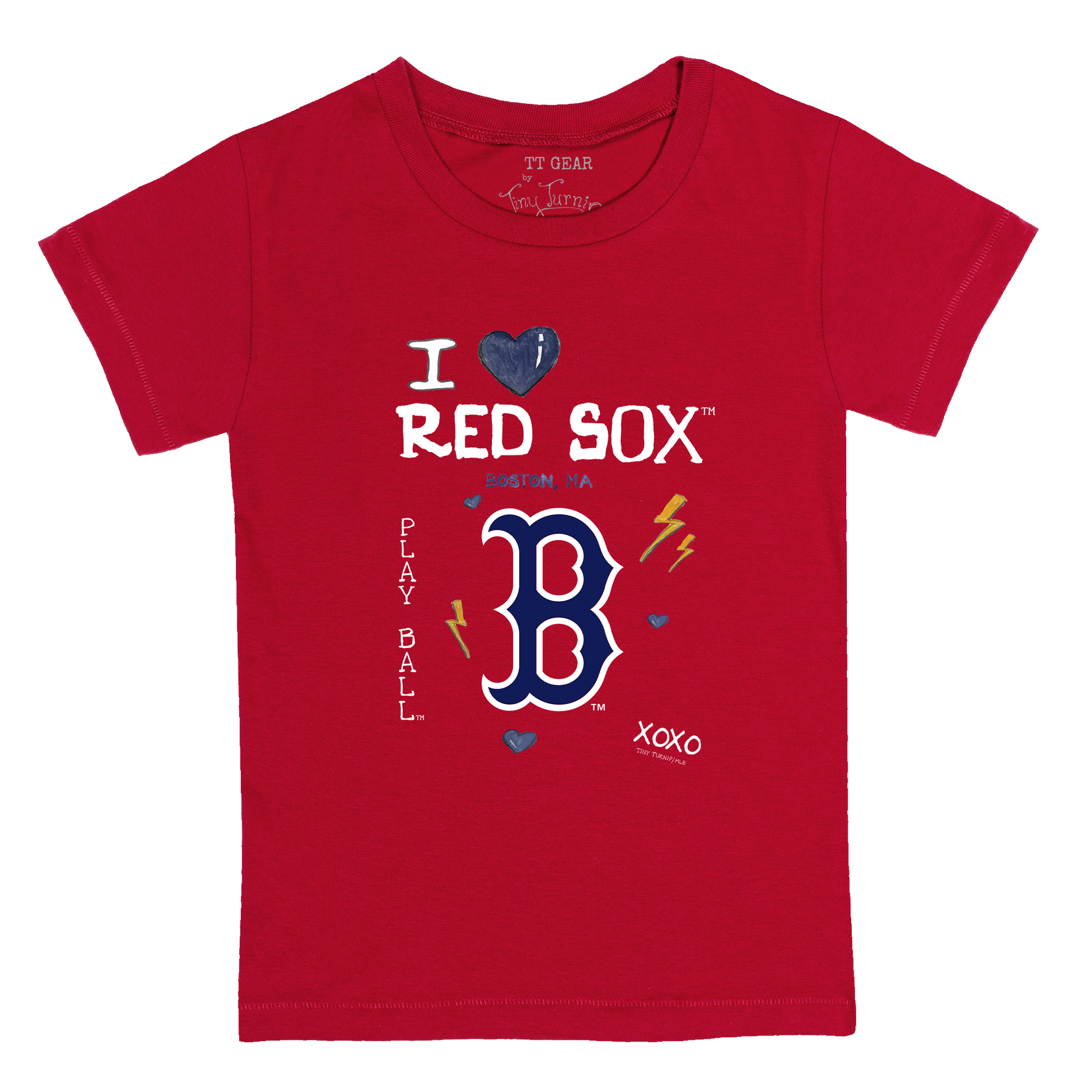 I Heart Red Sox Kid's Tee Shirt - Tiny Turnip