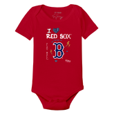 I Heart Red Sox Short Sleeve Snapper - Tiny Turnip