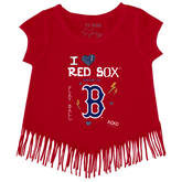 I Heart Red Sox Fringe Tee - Tiny Turnip