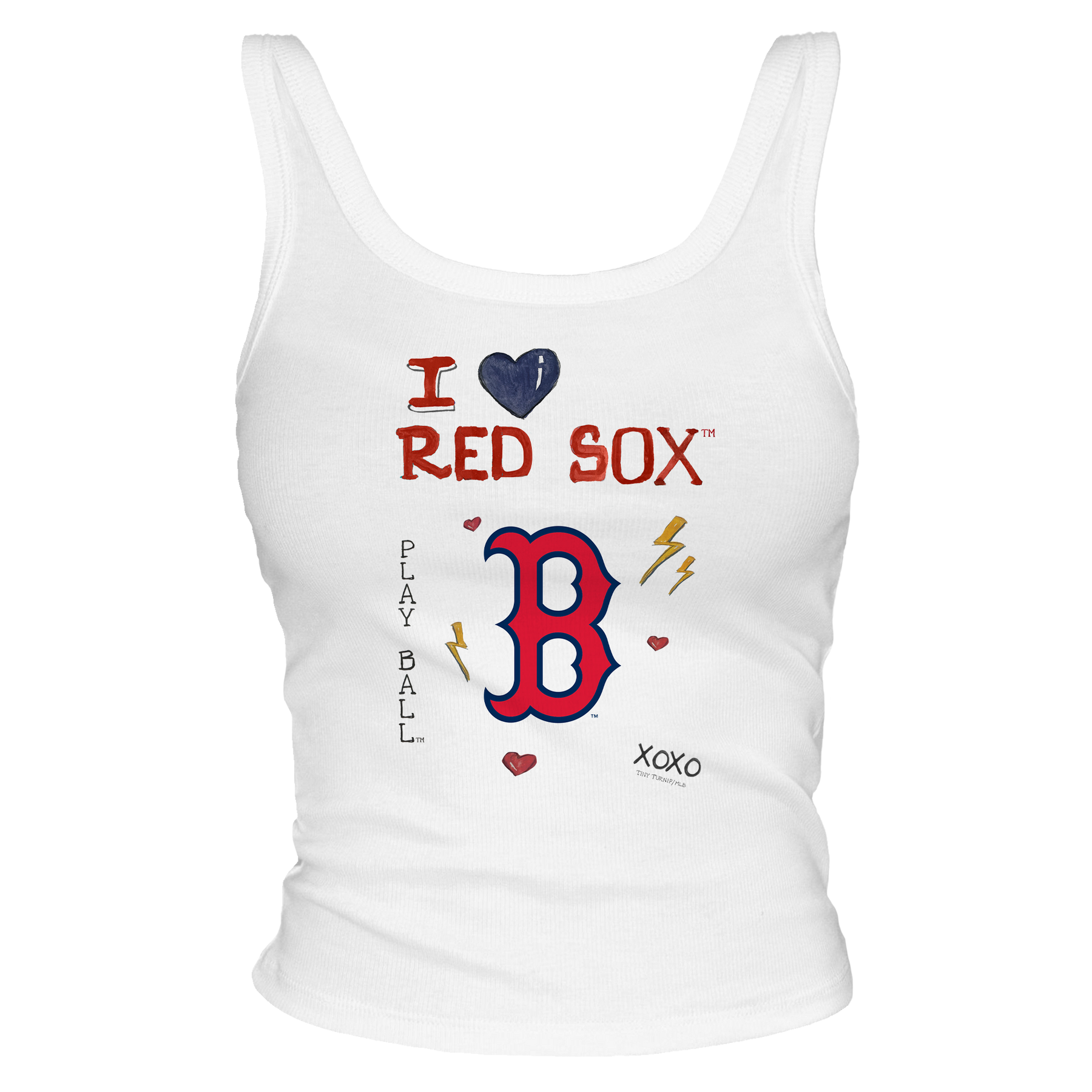 I Heart Red Sox Tank - Tiny Turnip