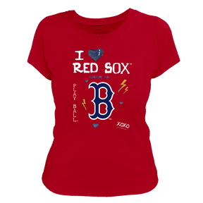 I Heart Red Sox Women's Tee Shirt - Tiny Turnip