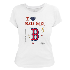 I Heart Red Sox Women's Tee Shirt - Tiny Turnip