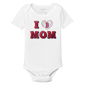 Boston Red Sox I Love Mom Short Sleeve Snapper