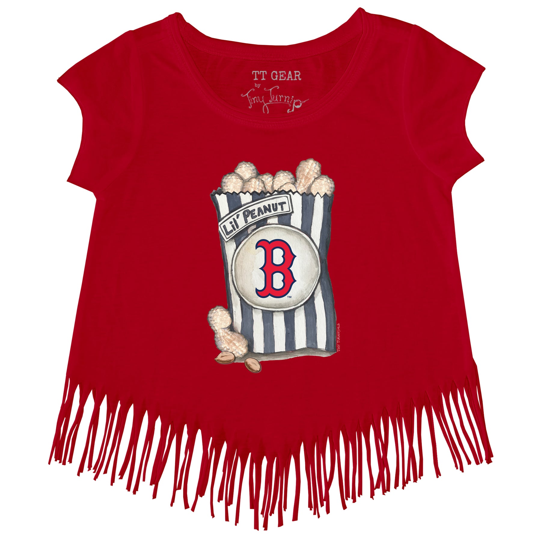 Boston Red Sox Lil' Peanut Fringe Tee