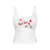Boston Red Sox Lipstick Emmy Tank