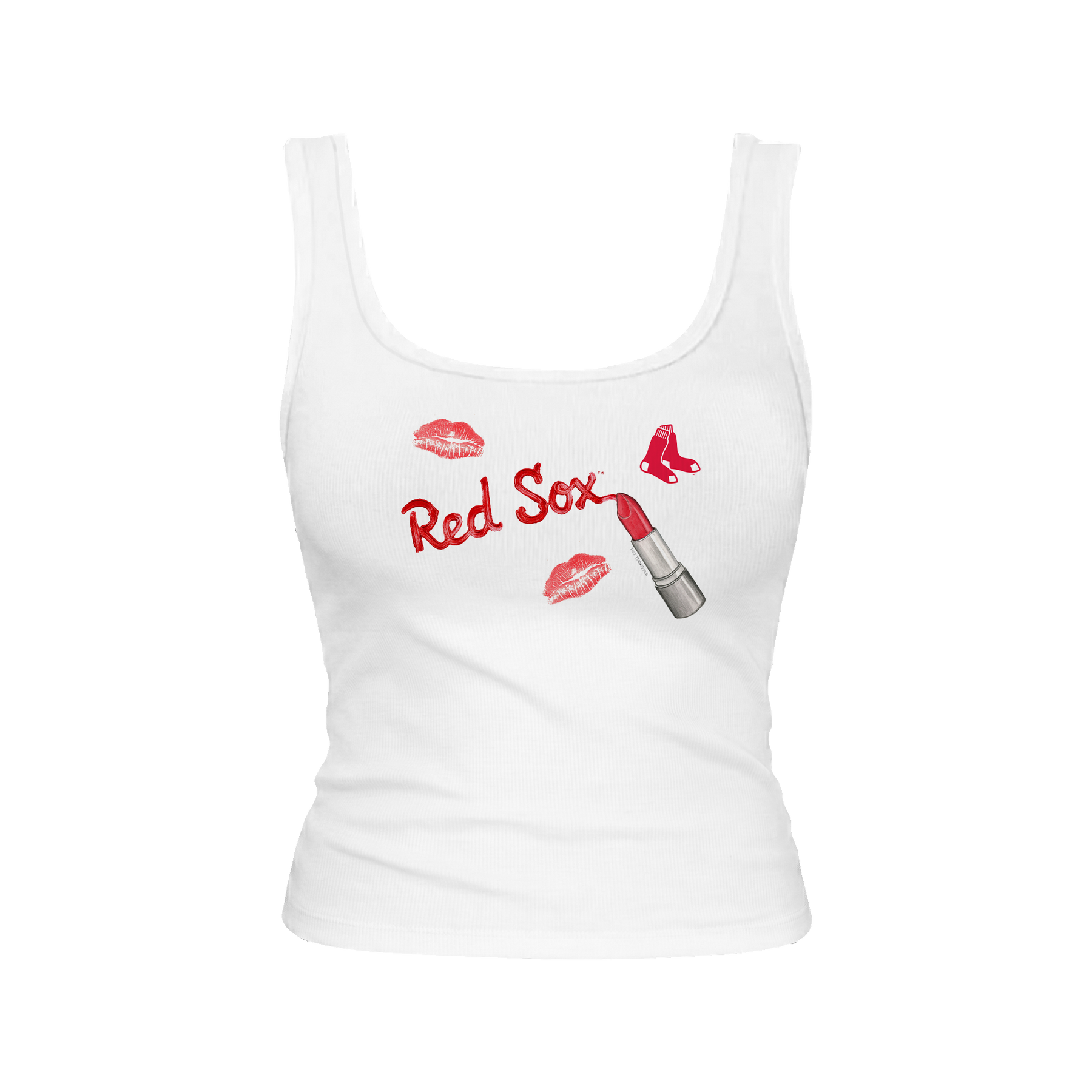 Boston Red Sox Lipstick Emmy Tank