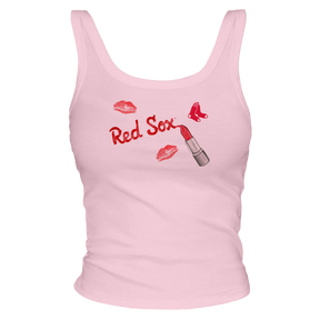 Boston Red Sox Lipstick OG Ribbed Tank - Tiny Turnip