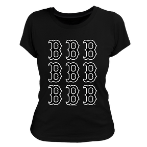 Boston Red Sox Logo Grid Tee Shirt - Tiny Turnip