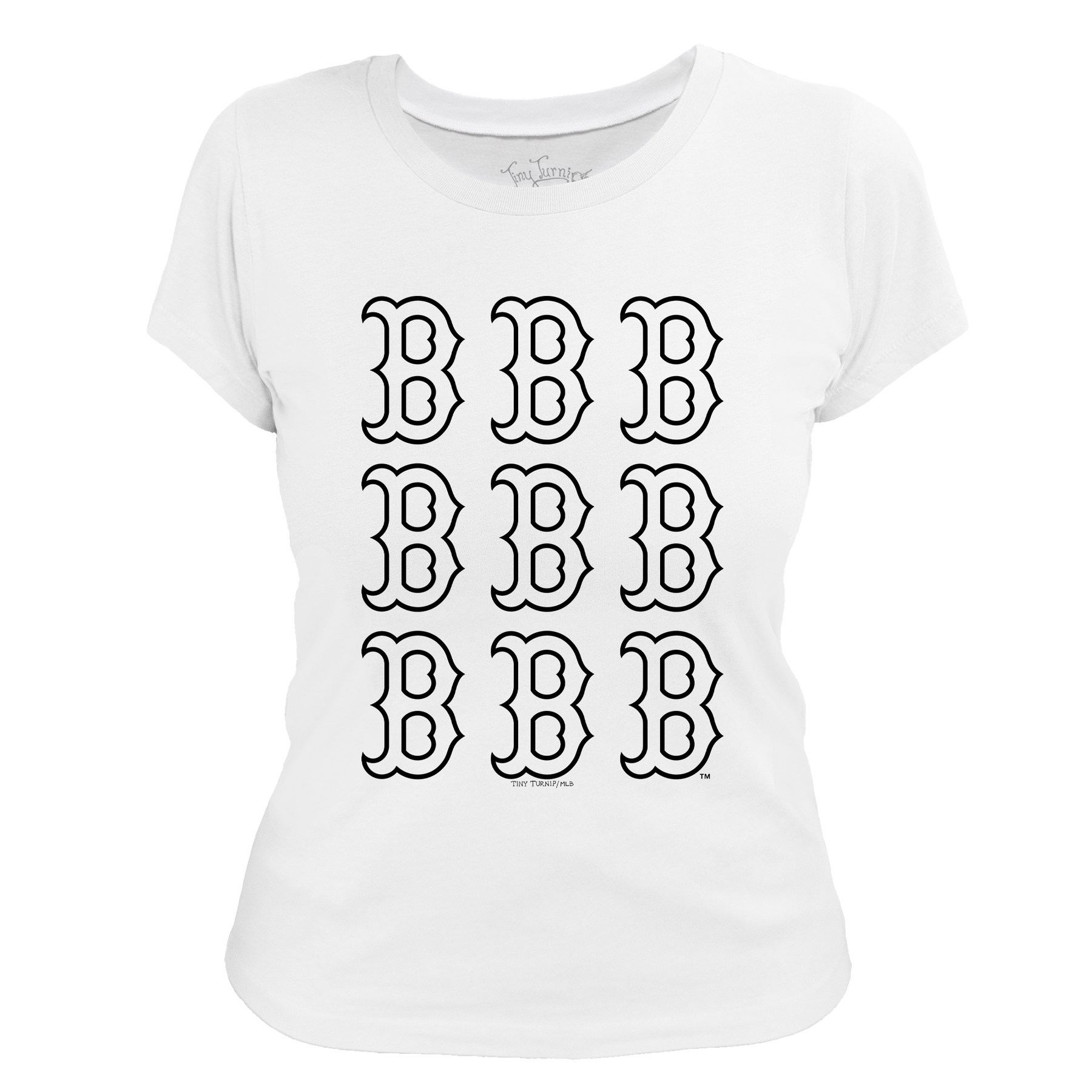 Boston Red Sox Logo Grid Tee Shirt - Tiny Turnip