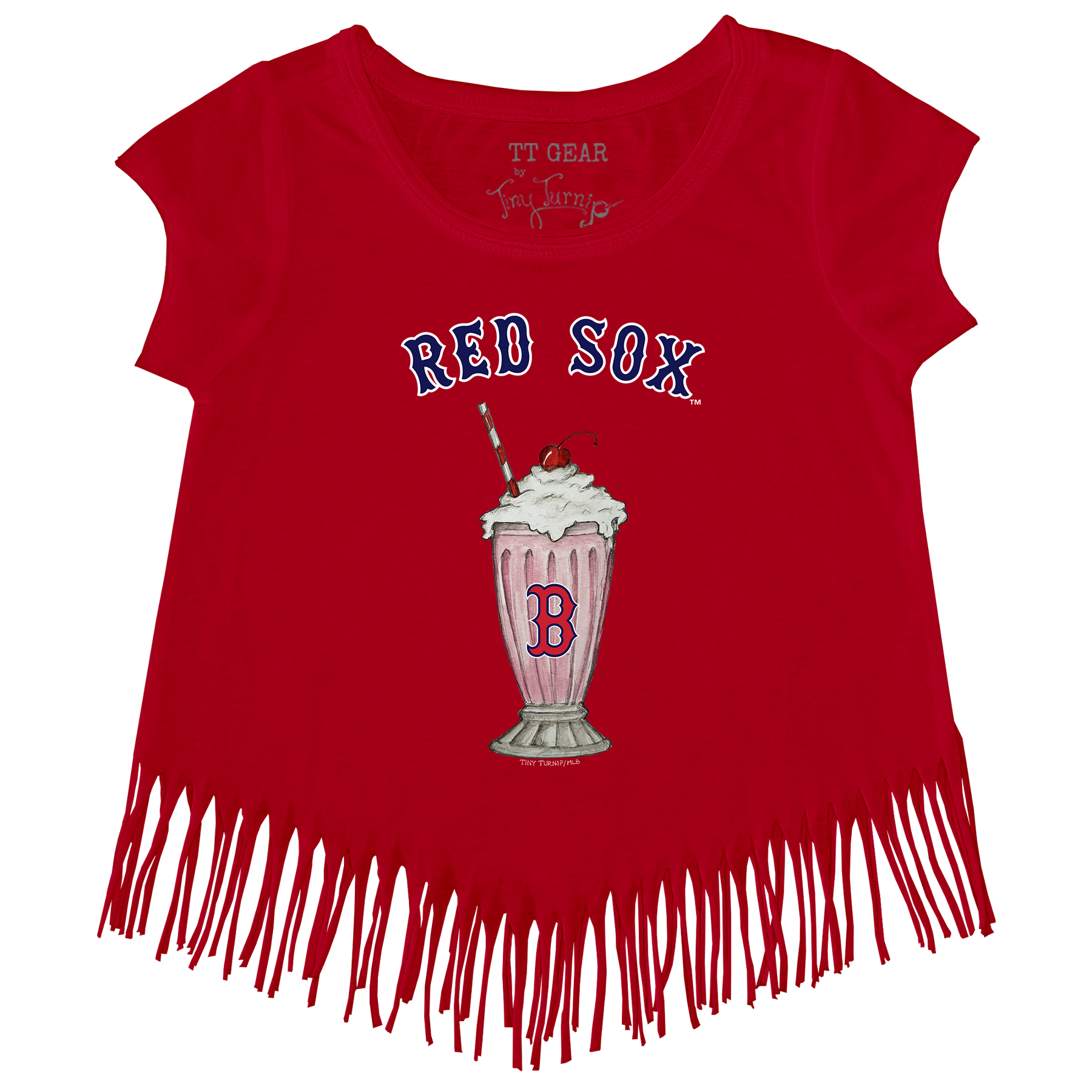 Boston Red Sox Milkshake Fringe Tee