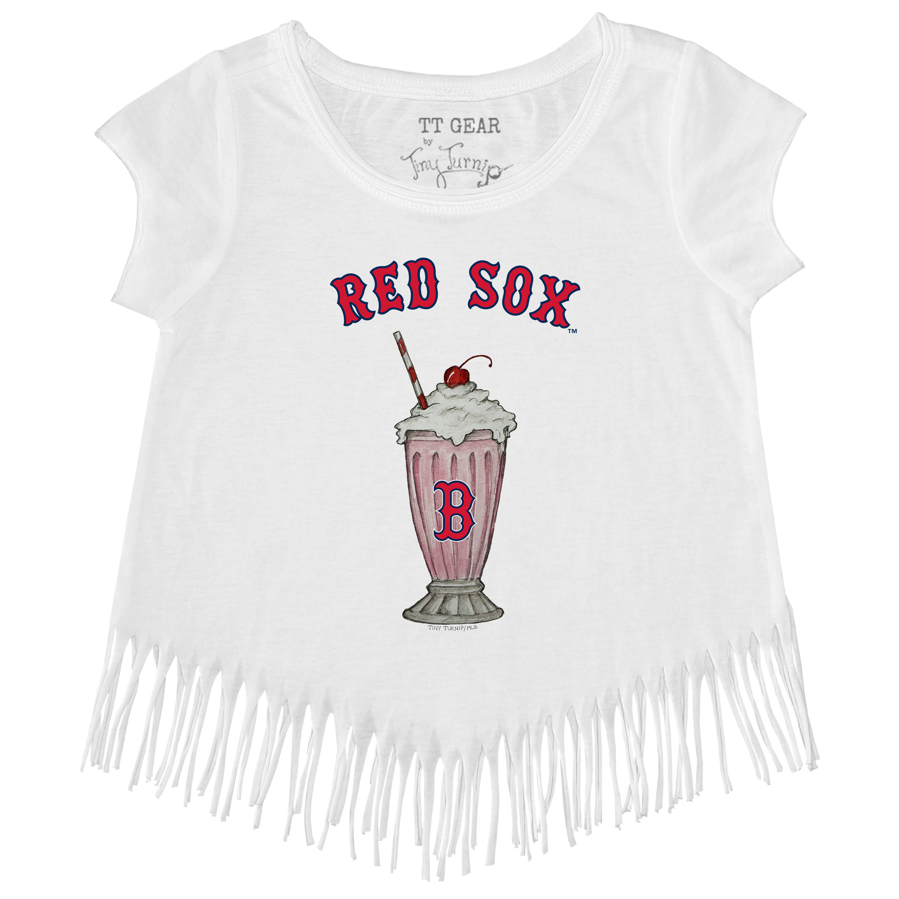 Boston Red Sox Milkshake Fringe Tee