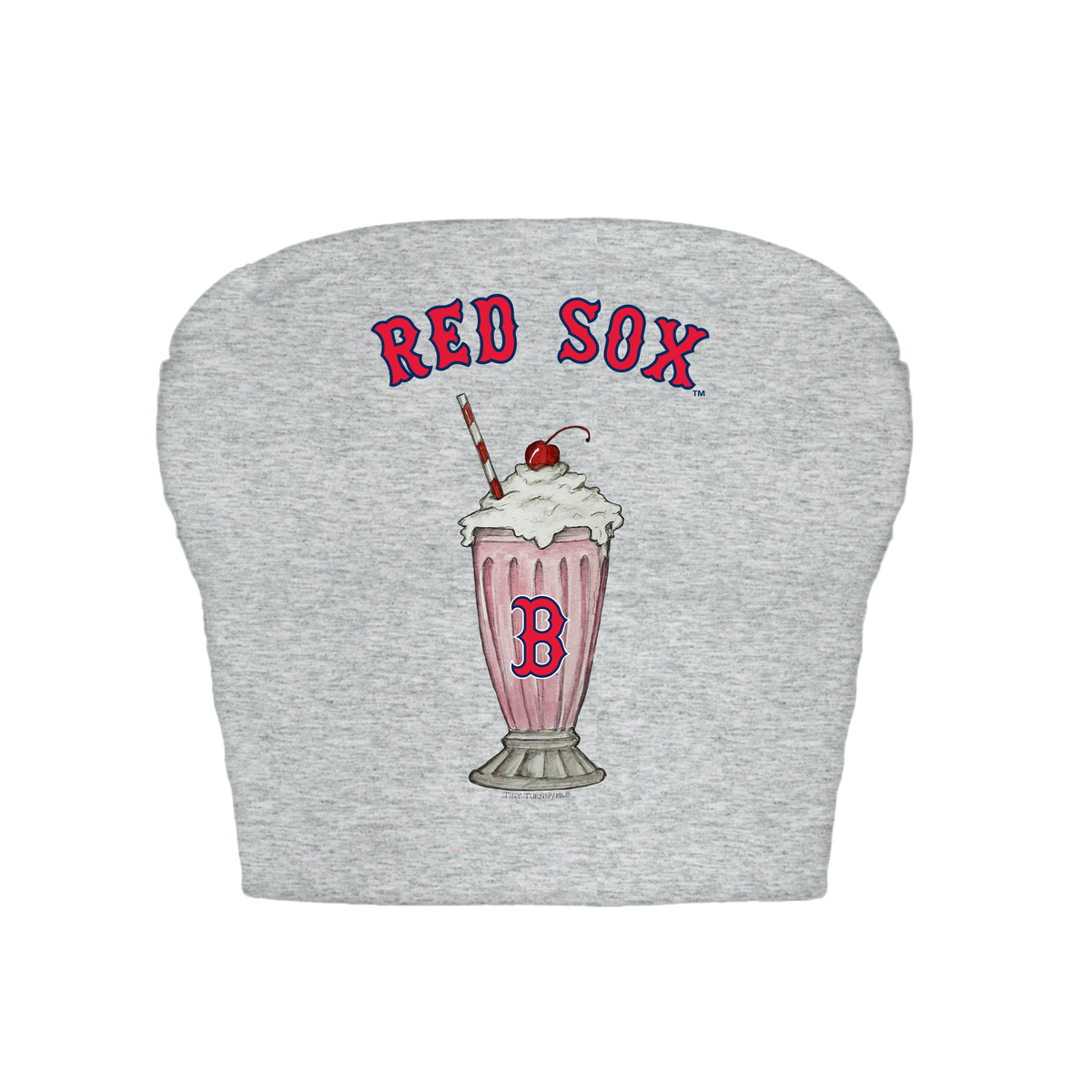 Boston Red Sox Milkshake Crop Tube Top