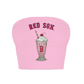 Boston Red Sox Milkshake Crop Tube Top