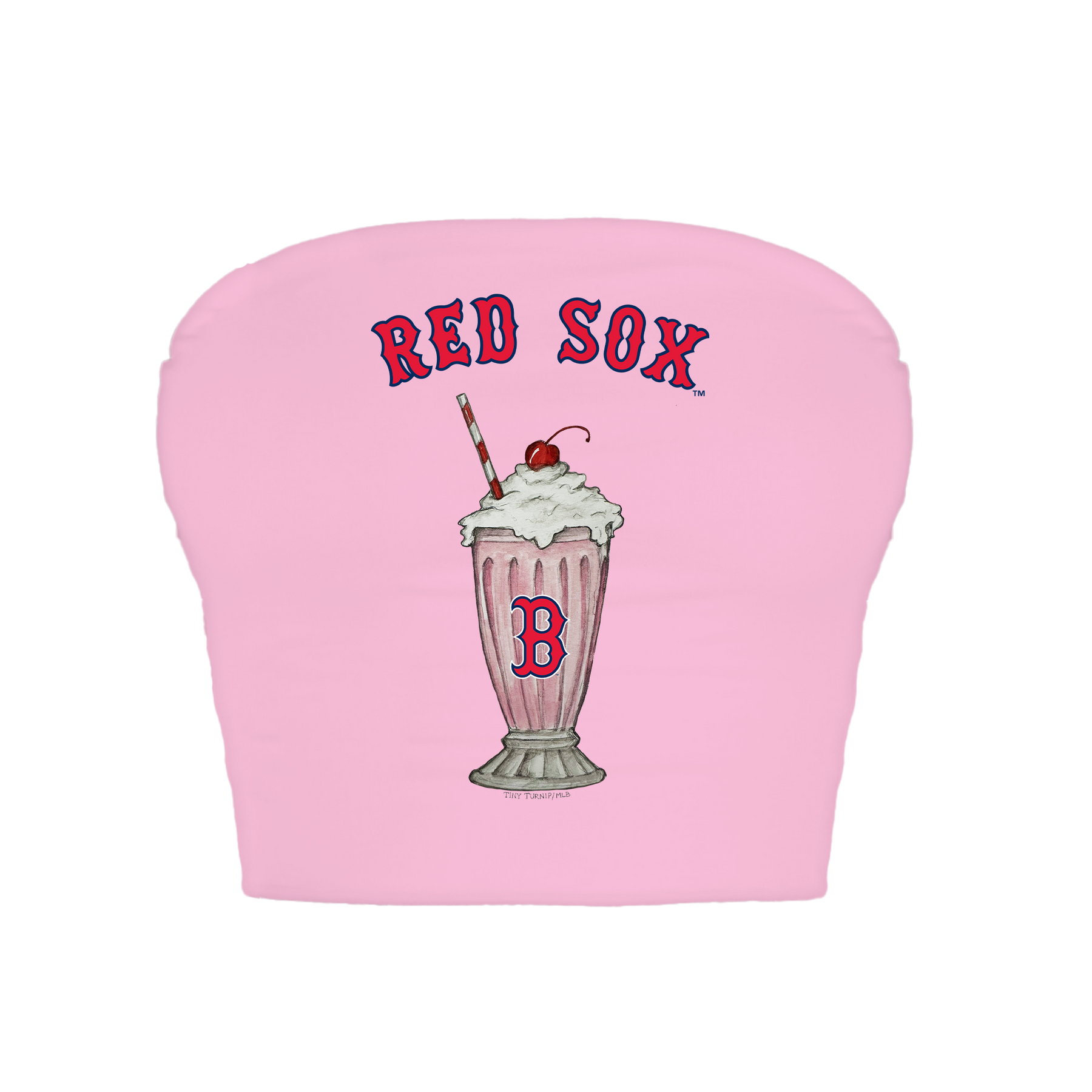 Boston Red Sox Milkshake Crop Tube Top