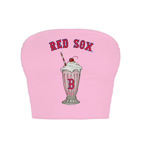 Boston Red Sox Milkshake Crop Tube Top