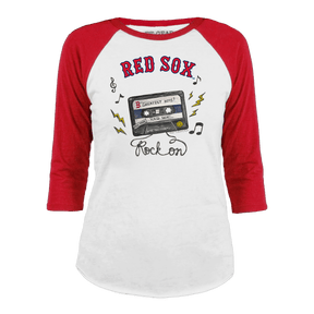 Boston Red Sox Mixtape 3/4 Red Sleeve Raglan