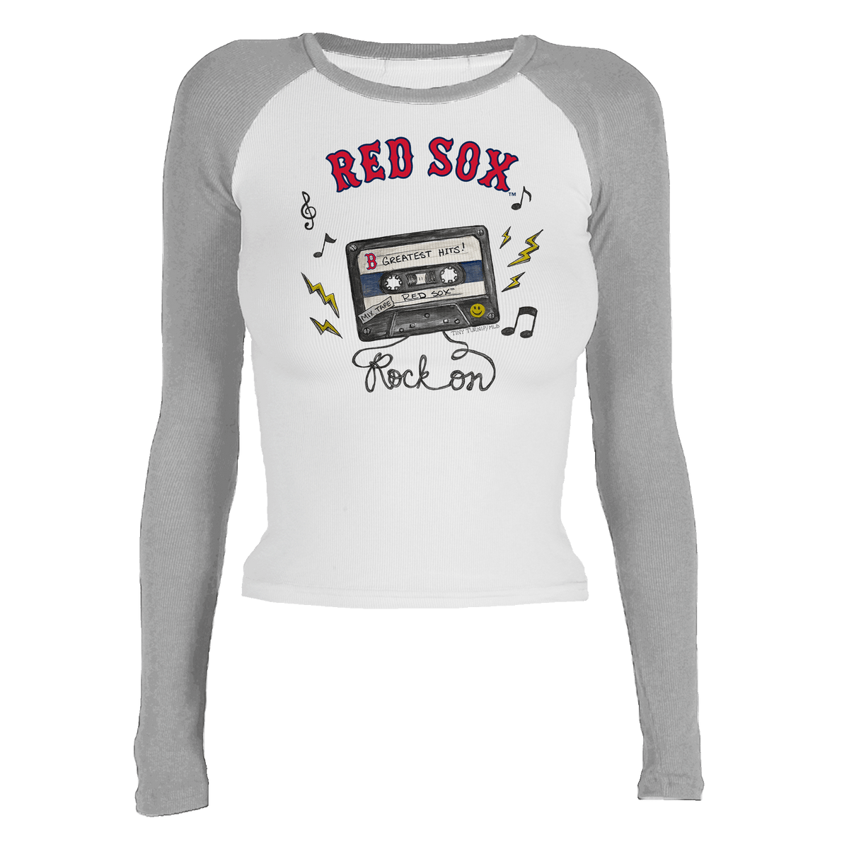 Boston Red Sox Mixtape Roxy Raglan Long Sleeve