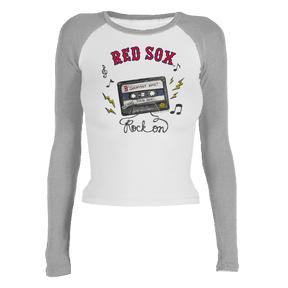 Boston Red Sox Mixtape Roxy Raglan Long Sleeve