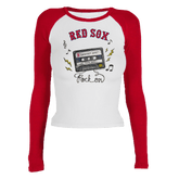 Boston Red Sox Mixtape Roxy Raglan Long Sleeve