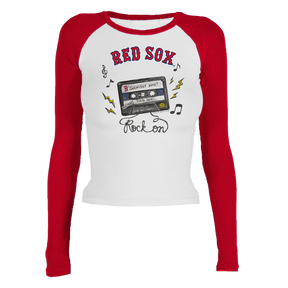 Boston Red Sox Mixtape Roxy Raglan Long Sleeve