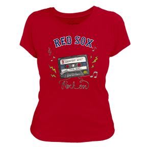 Boston Red Sox Mixtape Women's Tee Shirt