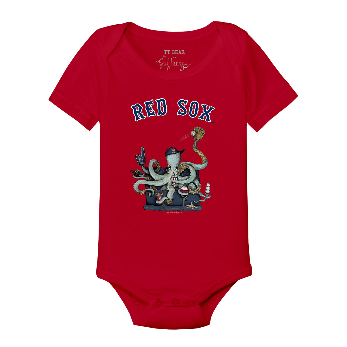 Boston Red Sox Octopus Short Sleeve Snapper