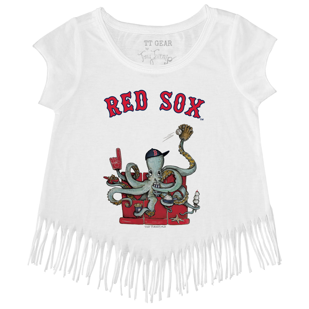 Boston Red Sox Octopus Fringe Tee