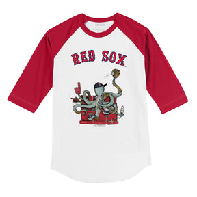 Boston Red Sox Octopus 3/4 Red Sleeve Raglan