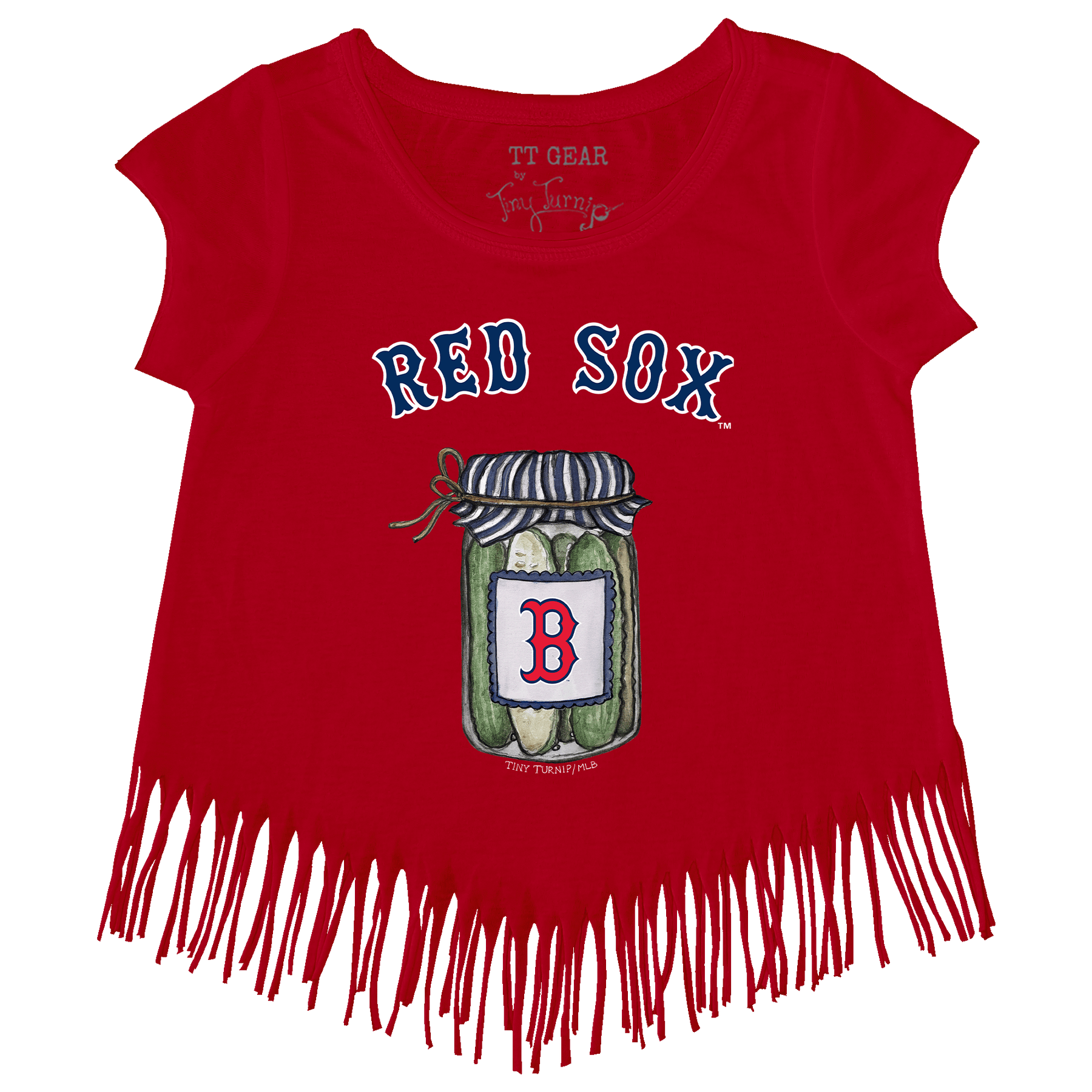 Boston Red Sox Pickle Jar Fringe Tee