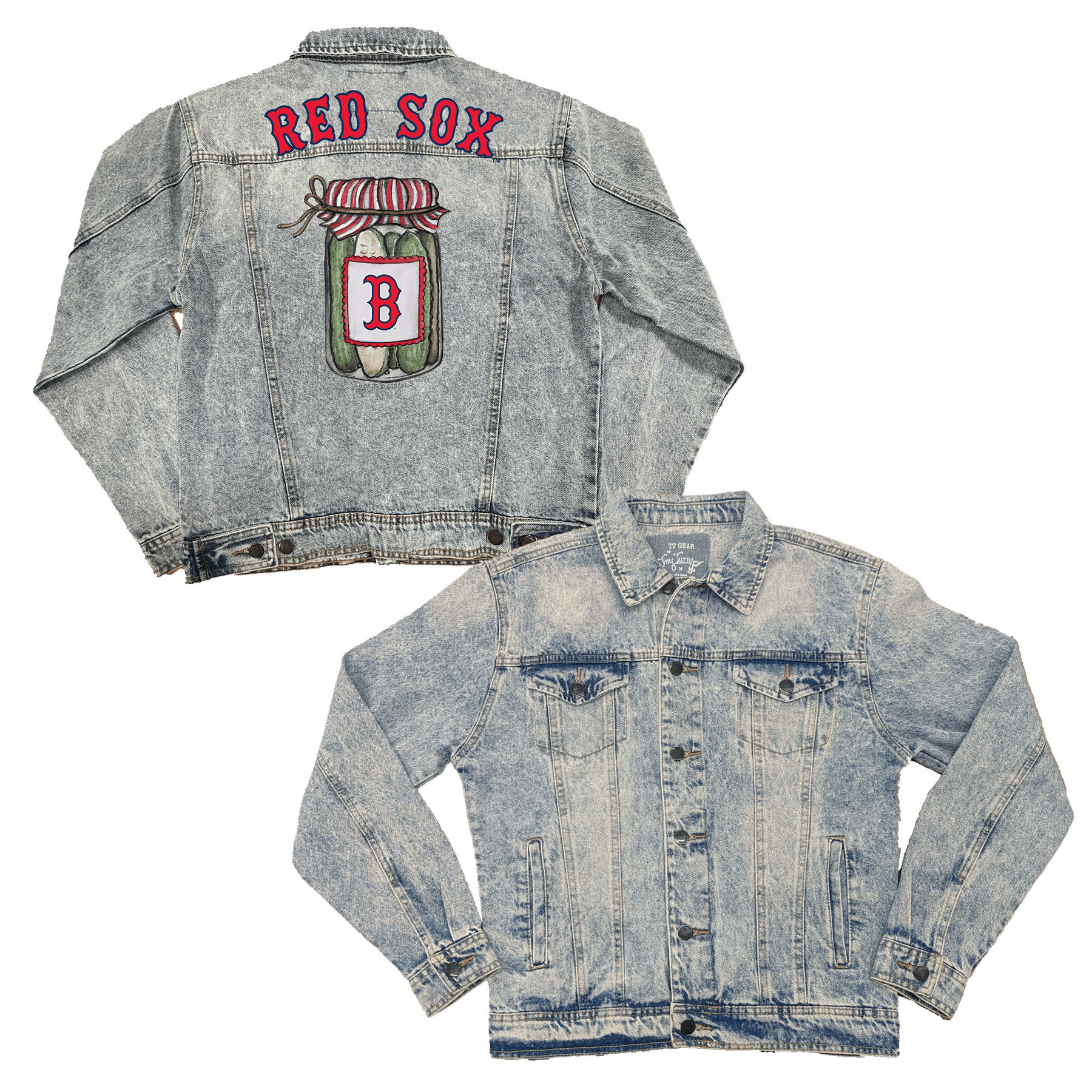 Boston Red Sox Pickle Jar Boyfriend Denim Jacket