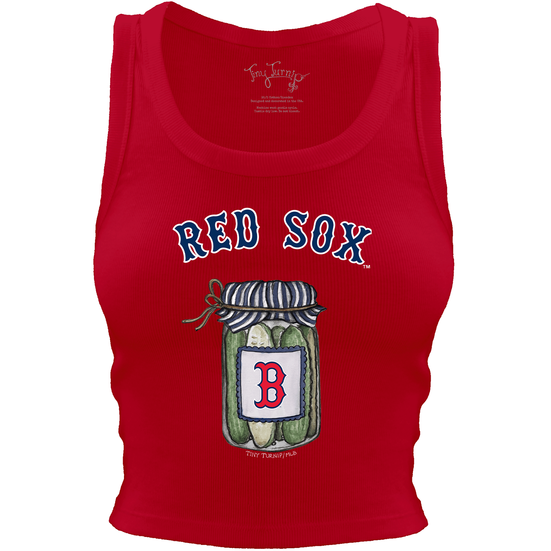 Boston Red Sox Pickle Jar Crop Tank