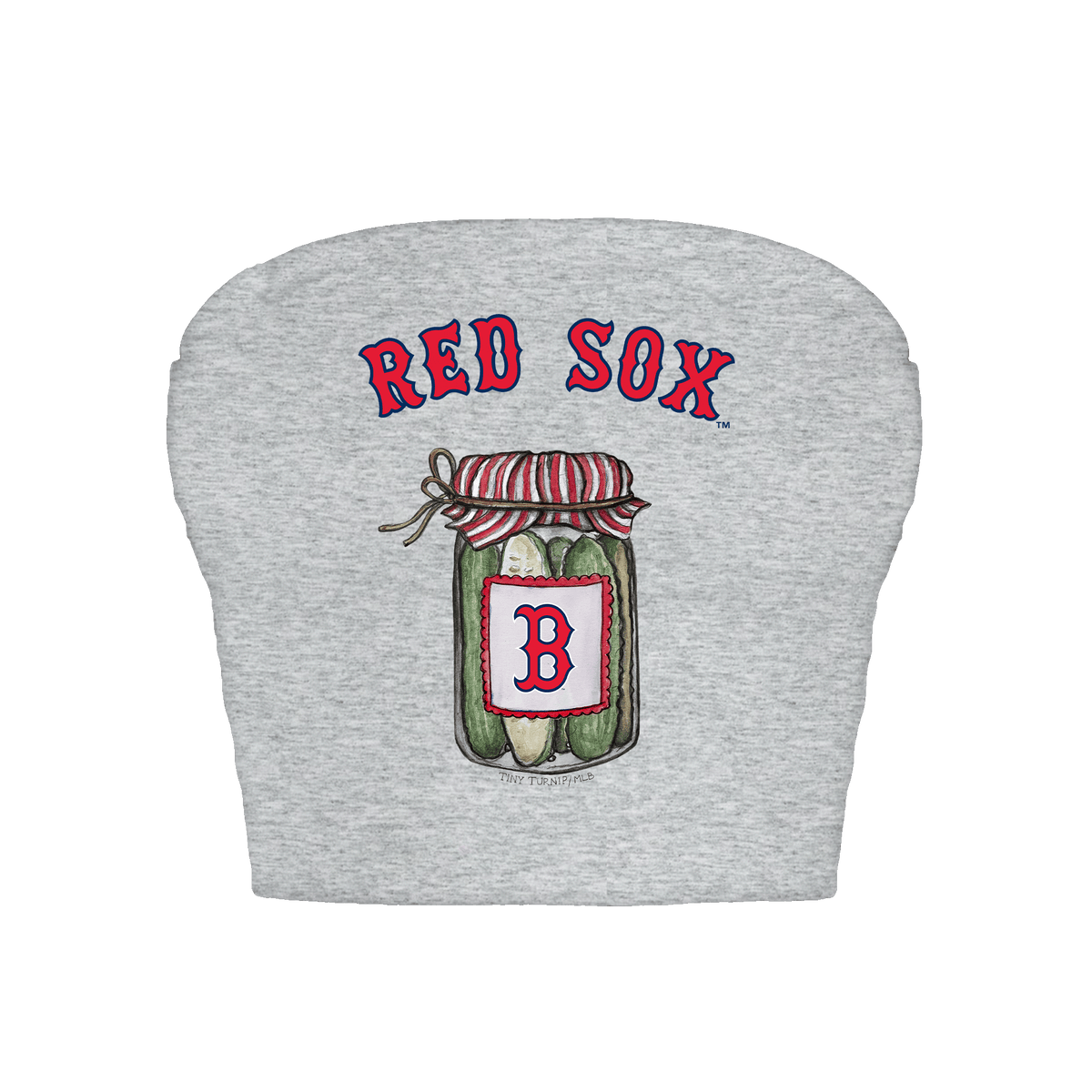Boston Red Sox Pickle Jar Crop Tube Top