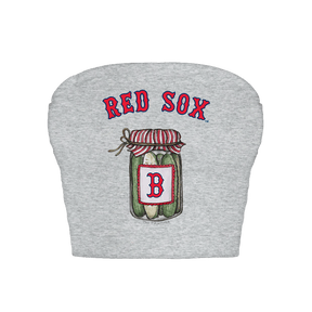 Boston Red Sox Pickle Jar Crop Tube Top
