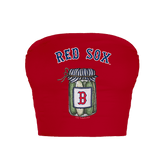 Boston Red Sox Pickle Jar Crop Tube Top